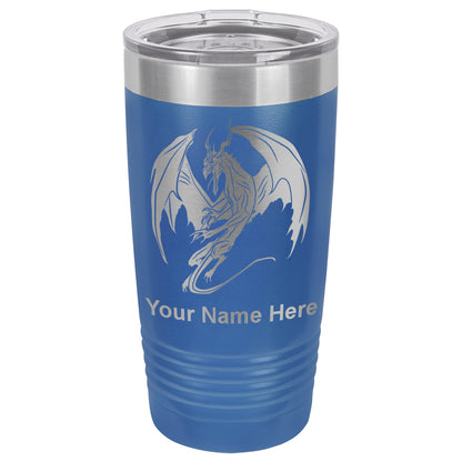 20oz Vacuum Insulated Tumbler Mug, Dragon, Personalized Engraving Included