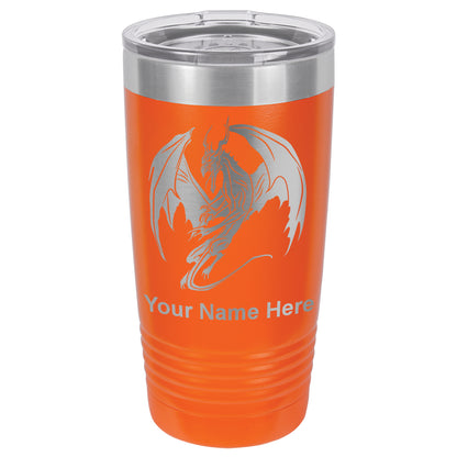 20oz Vacuum Insulated Tumbler Mug, Dragon, Personalized Engraving Included