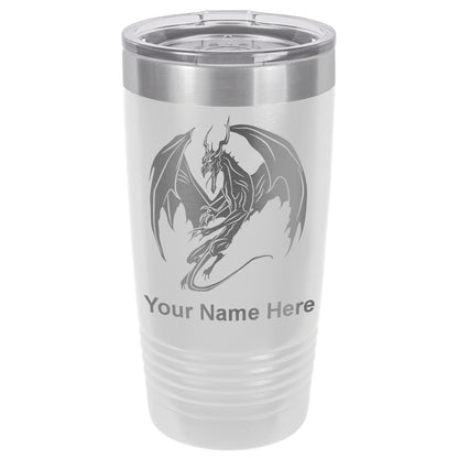 20oz Vacuum Insulated Tumbler Mug, Dragon, Personalized Engraving Included