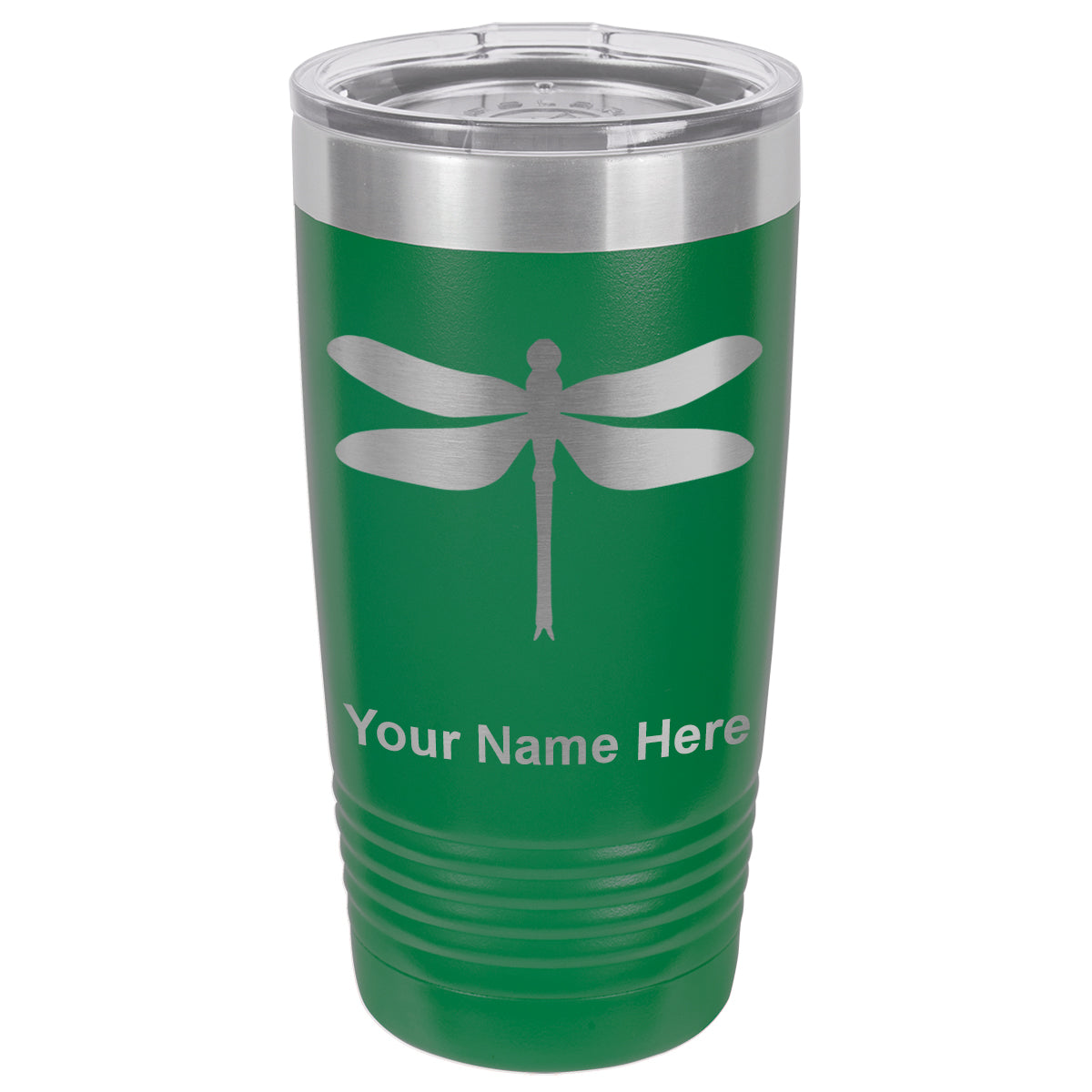 20oz Vacuum Insulated Tumbler Mug, Dragonfly, Personalized Engraving Included