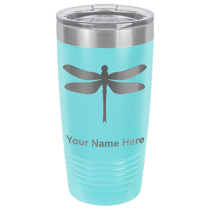 20oz Vacuum Insulated Tumbler Mug, Dragonfly, Personalized Engraving Included