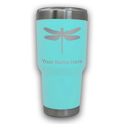 LaserGram 30oz Tumbler Mug, Dragonfly, Personalized Engraving Included