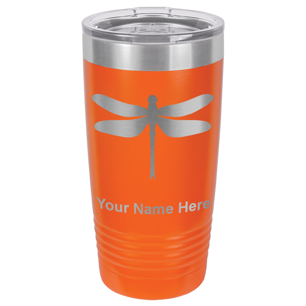 20oz Vacuum Insulated Tumbler Mug, Dragonfly, Personalized Engraving Included