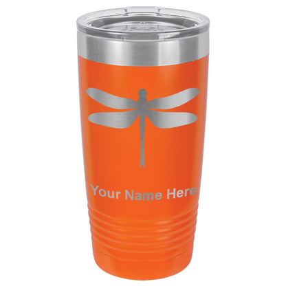 20oz Vacuum Insulated Tumbler Mug, Dragonfly, Personalized Engraving Included