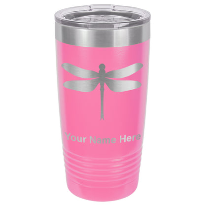 20oz Vacuum Insulated Tumbler Mug, Dragonfly, Personalized Engraving Included