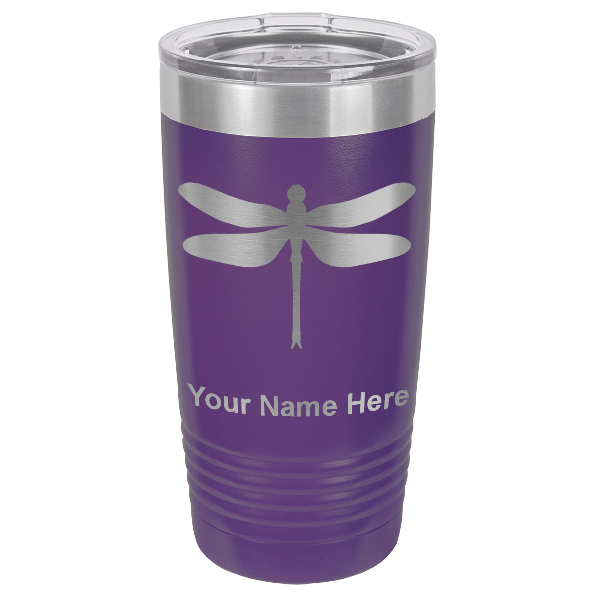 20oz Vacuum Insulated Tumbler Mug, Dragonfly, Personalized Engraving Included