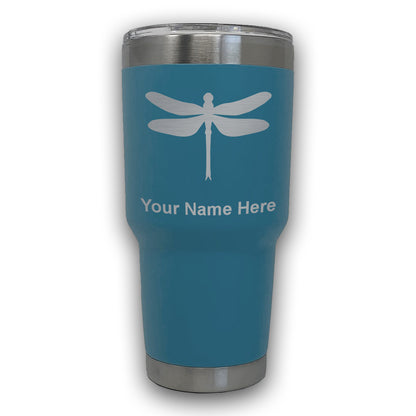 LaserGram 30oz Tumbler Mug, Dragonfly, Personalized Engraving Included