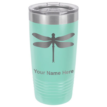 20oz Vacuum Insulated Tumbler Mug, Dragonfly, Personalized Engraving Included