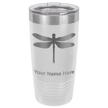 20oz Vacuum Insulated Tumbler Mug, Dragonfly, Personalized Engraving Included