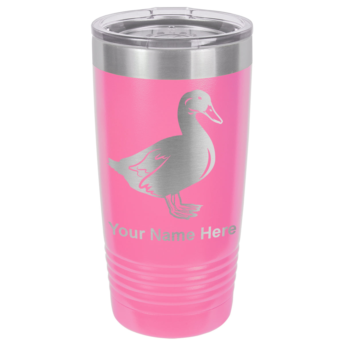 20oz Vacuum Insulated Tumbler Mug, Duck, Personalized Engraving Included