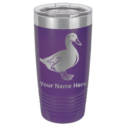 20oz Vacuum Insulated Tumbler Mug, Duck, Personalized Engraving Included