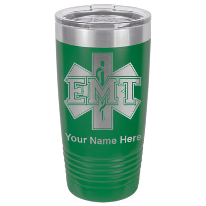 20oz Vacuum Insulated Tumbler Mug, EMT Emergency Medical Technician, Personalized Engraving Included