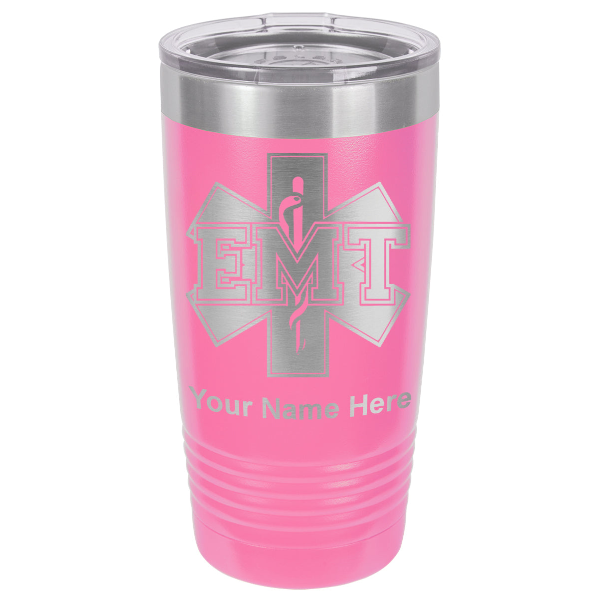 20oz Vacuum Insulated Tumbler Mug, EMT Emergency Medical Technician, Personalized Engraving Included
