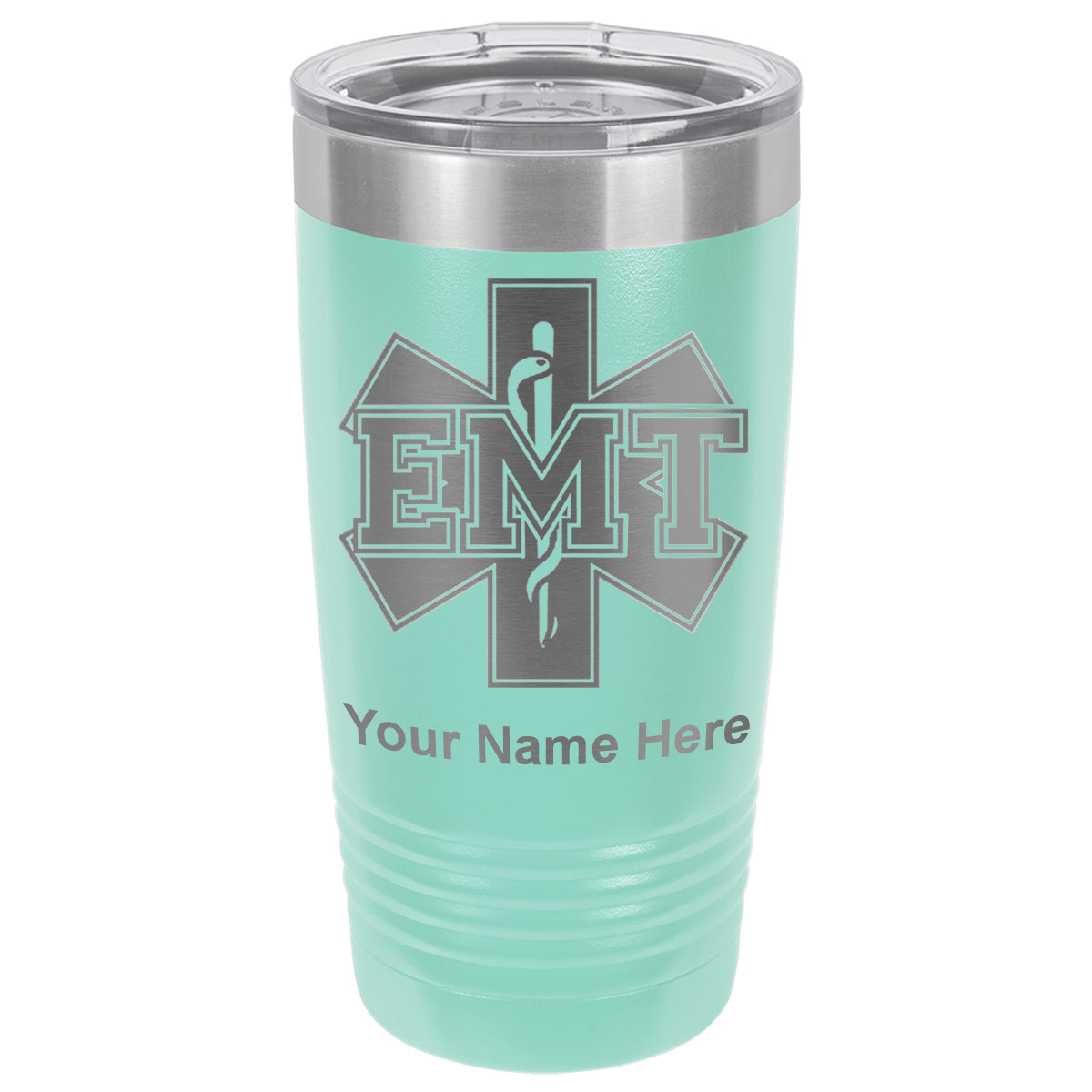 20oz Vacuum Insulated Tumbler Mug, EMT Emergency Medical Technician, Personalized Engraving Included