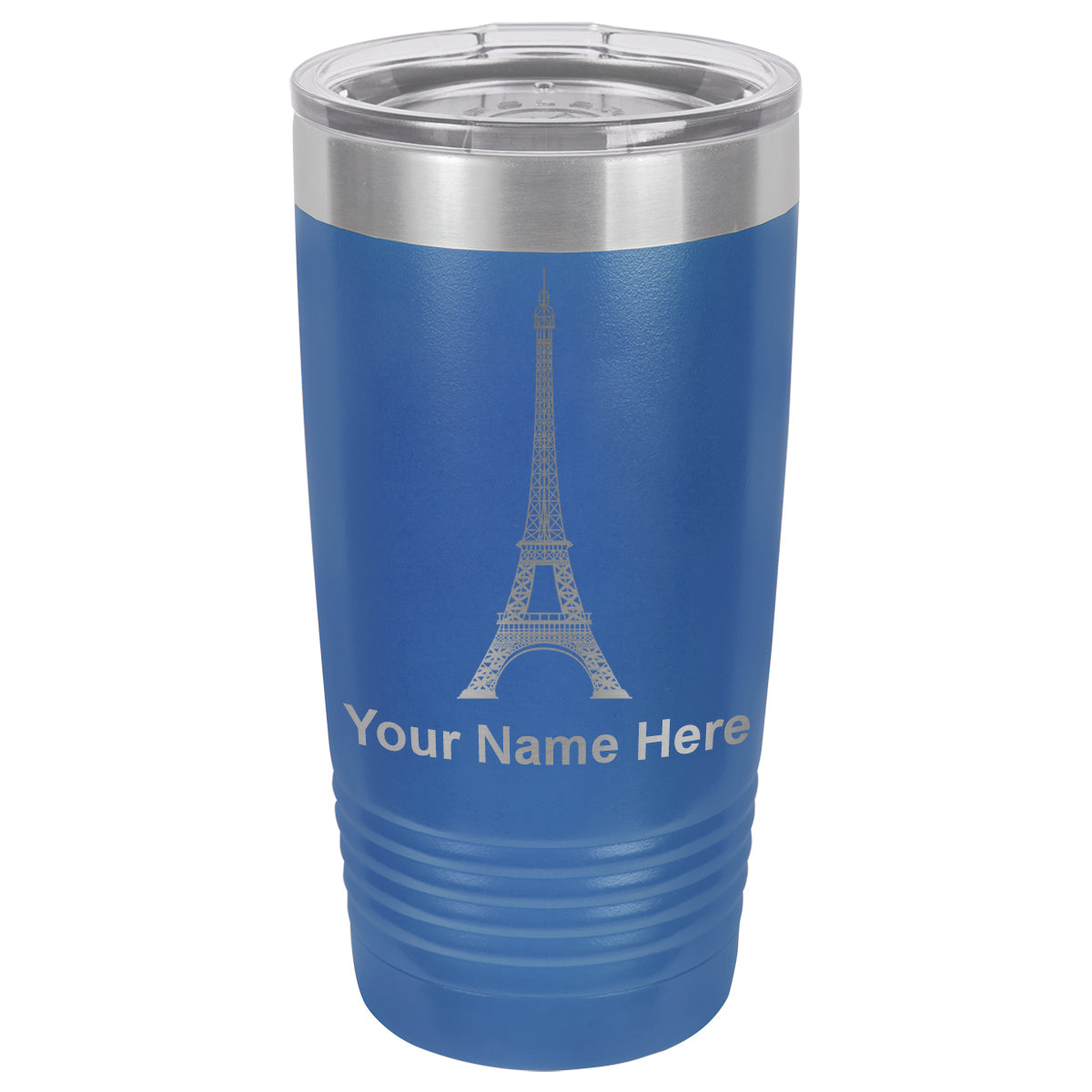 20oz Vacuum Insulated Tumbler Mug, Eiffel Tower, Personalized Engraving Included