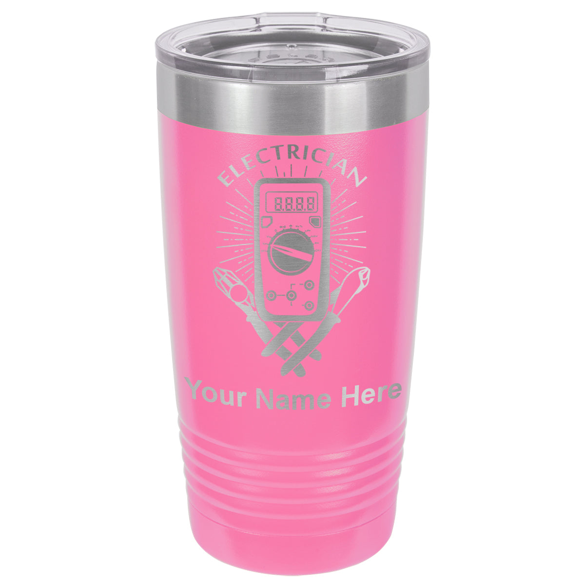 20oz Vacuum Insulated Tumbler Mug, Electrician, Personalized Engraving Included