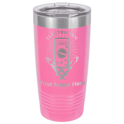20oz Vacuum Insulated Tumbler Mug, Electrician, Personalized Engraving Included
