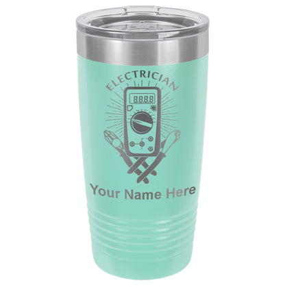 20oz Vacuum Insulated Tumbler Mug, Electrician, Personalized Engraving Included