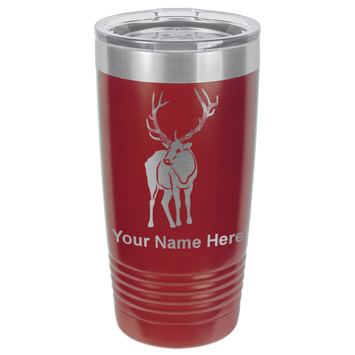 20oz Vacuum Insulated Tumbler Mug, Elk, Personalized Engraving Included