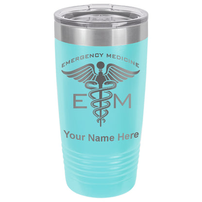 20oz Vacuum Insulated Tumbler Mug, Emergency Medicine, Personalized Engraving Included