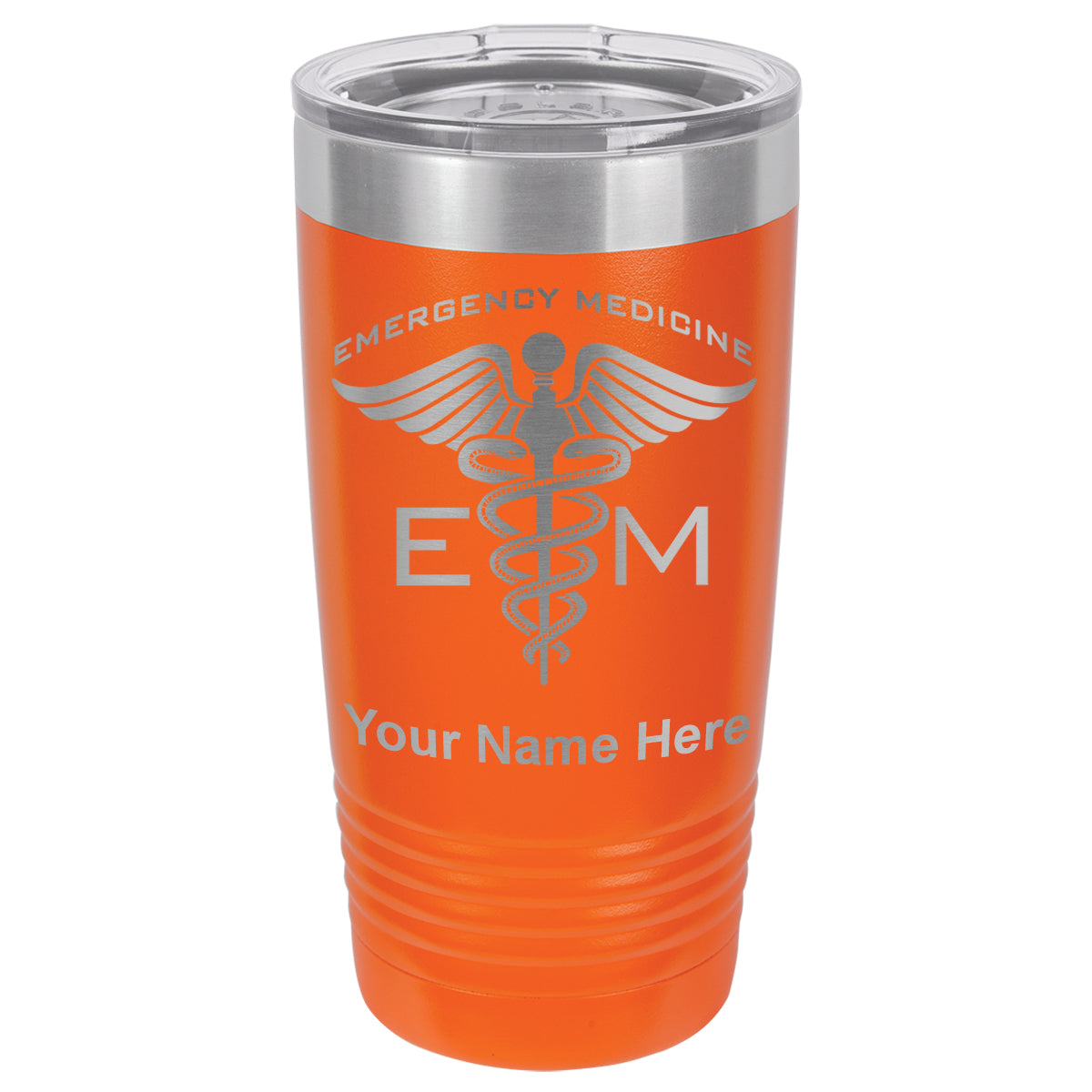 20oz Vacuum Insulated Tumbler Mug, Emergency Medicine, Personalized Engraving Included