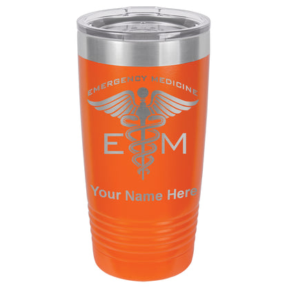 20oz Vacuum Insulated Tumbler Mug, Emergency Medicine, Personalized Engraving Included