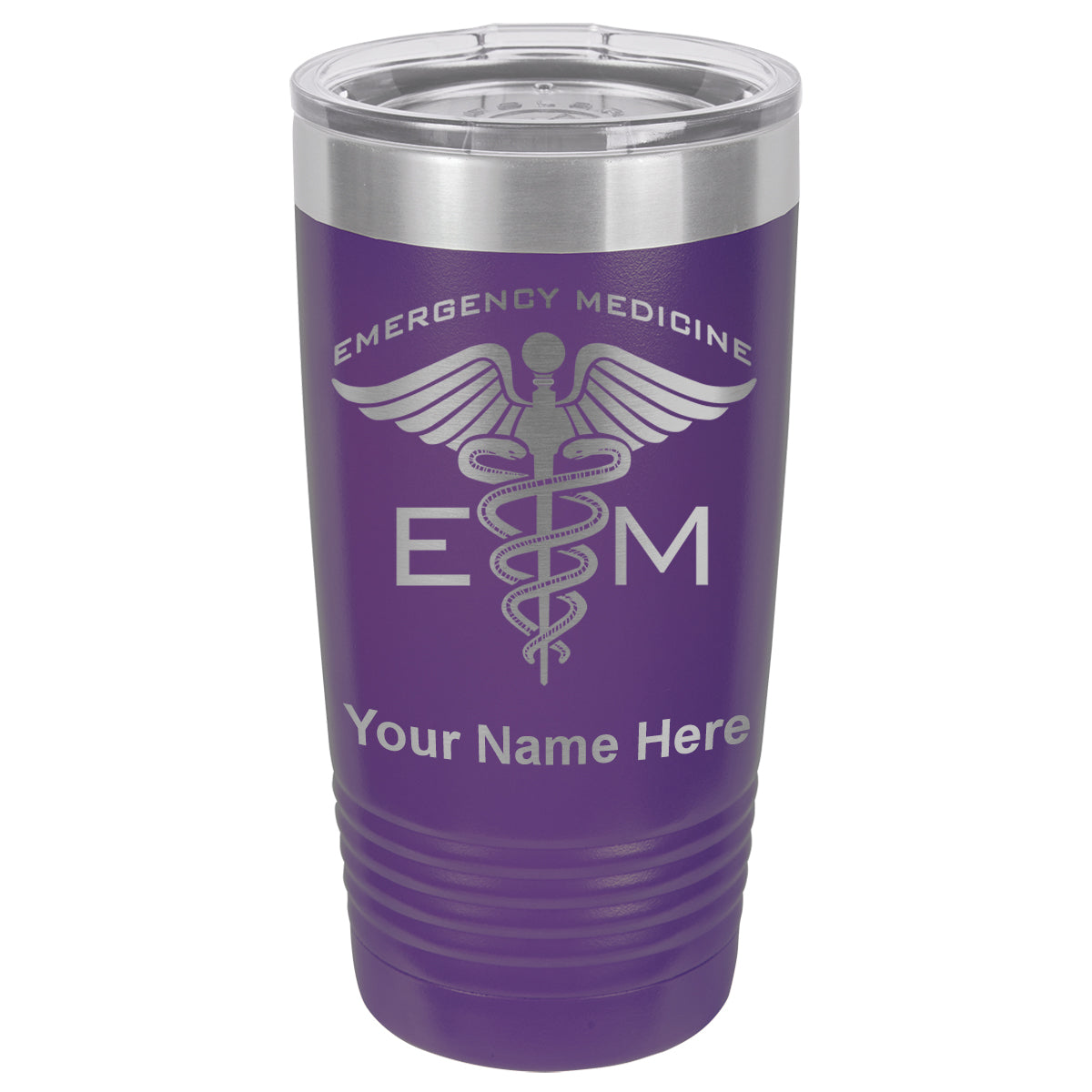 20oz Vacuum Insulated Tumbler Mug, Emergency Medicine, Personalized Engraving Included