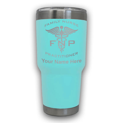 LaserGram 30oz Tumbler Mug, FNP Family Nurse Practitioner, Personalized Engraving Included