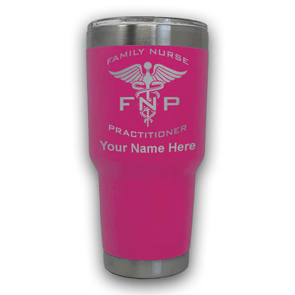 LaserGram 30oz Tumbler Mug, FNP Family Nurse Practitioner, Personalized Engraving Included