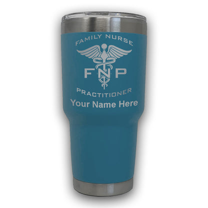 LaserGram 30oz Tumbler Mug, FNP Family Nurse Practitioner, Personalized Engraving Included