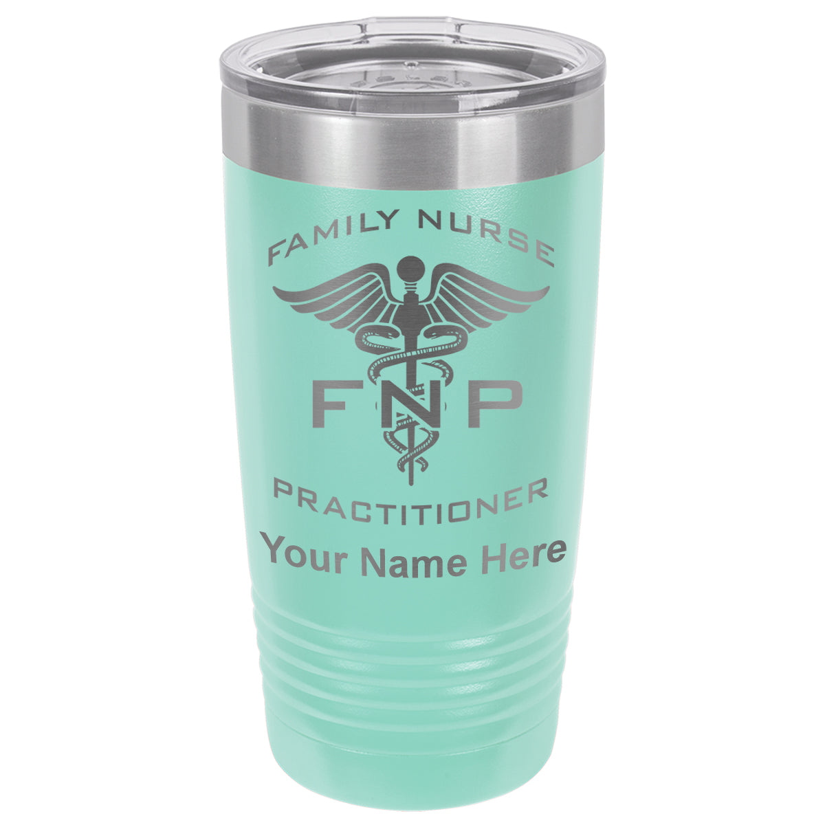 20oz Vacuum Insulated Tumbler Mug, FNP Family Nurse Practitioner, Personalized Engraving Included