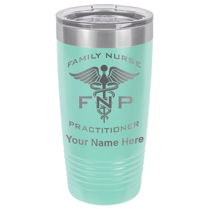 20oz Vacuum Insulated Tumbler Mug, FNP Family Nurse Practitioner, Personalized Engraving Included