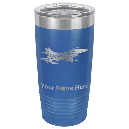 20oz Vacuum Insulated Tumbler Mug, Fighter Jet 1, Personalized Engraving Included