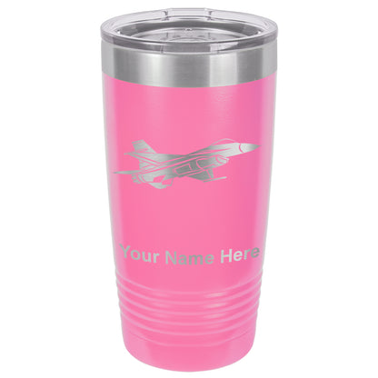 20oz Vacuum Insulated Tumbler Mug, Fighter Jet 1, Personalized Engraving Included