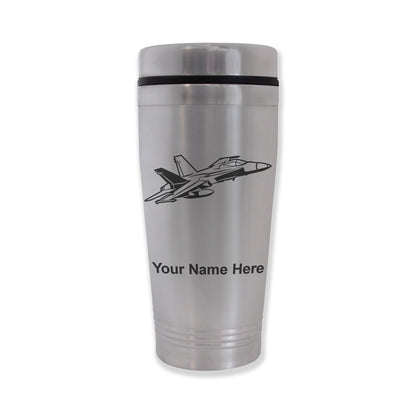 Commuter Travel Mug, Fighter Jet 2, Personalized Engraving Included
