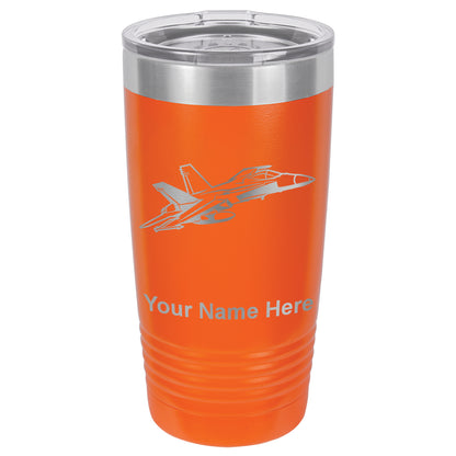 20oz Vacuum Insulated Tumbler Mug, Fighter Jet 2, Personalized Engraving Included