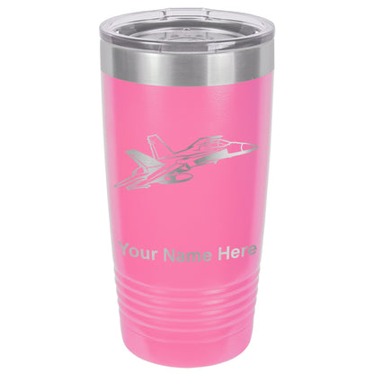 20oz Vacuum Insulated Tumbler Mug, Fighter Jet 2, Personalized Engraving Included