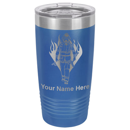 20oz Vacuum Insulated Tumbler Mug, Fireman, Personalized Engraving Included