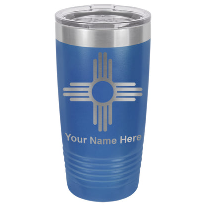 20oz Vacuum Insulated Tumbler Mug, Flag of New Mexico, Personalized Engraving Included