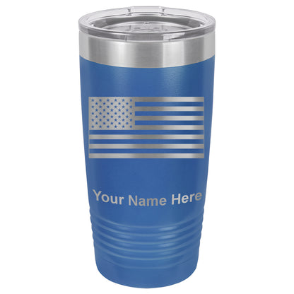 20oz Vacuum Insulated Tumbler Mug, Flag of the United States, Personalized Engraving Included