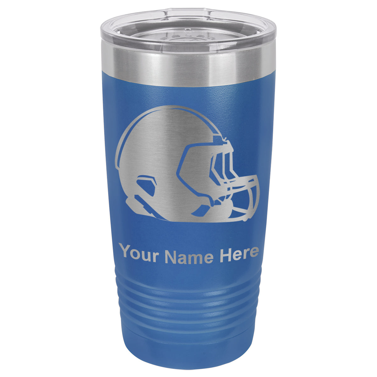 20oz Vacuum Insulated Tumbler Mug, Football Helmet, Personalized Engraving Included