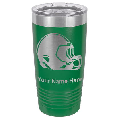 20oz Vacuum Insulated Tumbler Mug, Football Helmet, Personalized Engraving Included