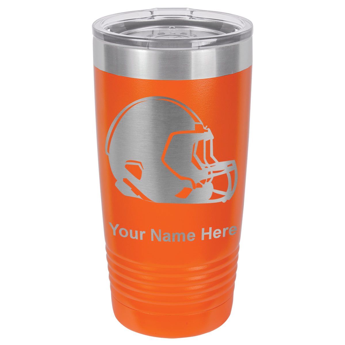 20oz Vacuum Insulated Tumbler Mug, Football Helmet, Personalized Engraving Included