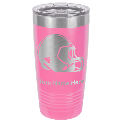 20oz Vacuum Insulated Tumbler Mug, Football Helmet, Personalized Engraving Included