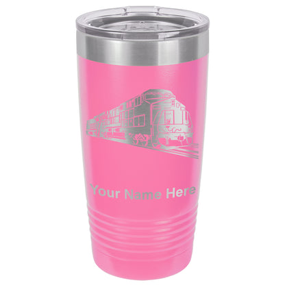 20oz Vacuum Insulated Tumbler Mug, Freight Train, Personalized Engraving Included