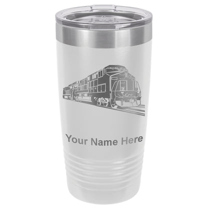 20oz Vacuum Insulated Tumbler Mug, Freight Train, Personalized Engraving Included