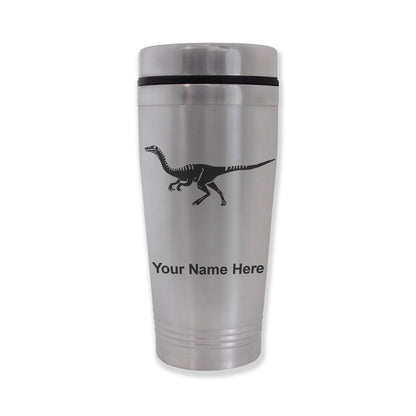 Commuter Travel Mug, Gallimimus Dinosaur, Personalized Engraving Included