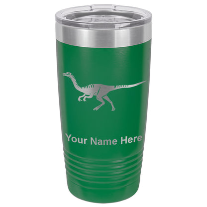 20oz Vacuum Insulated Tumbler Mug, Gallimimus Dinosaur, Personalized Engraving Included