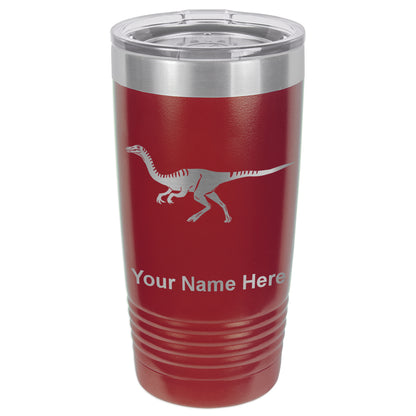 20oz Vacuum Insulated Tumbler Mug, Gallimimus Dinosaur, Personalized Engraving Included