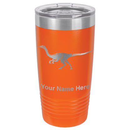 20oz Vacuum Insulated Tumbler Mug, Gallimimus Dinosaur, Personalized Engraving Included